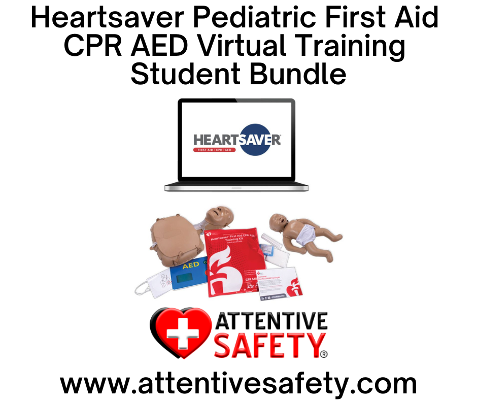 Heartsaver Pediatric First Aid CPR AED Virtual Training Student Bundle