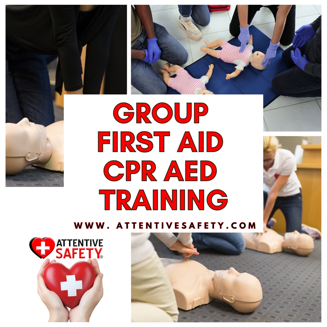 Group First Aid CPR AED Training &amp; Certification (5+ Participants – We Come to You!)
