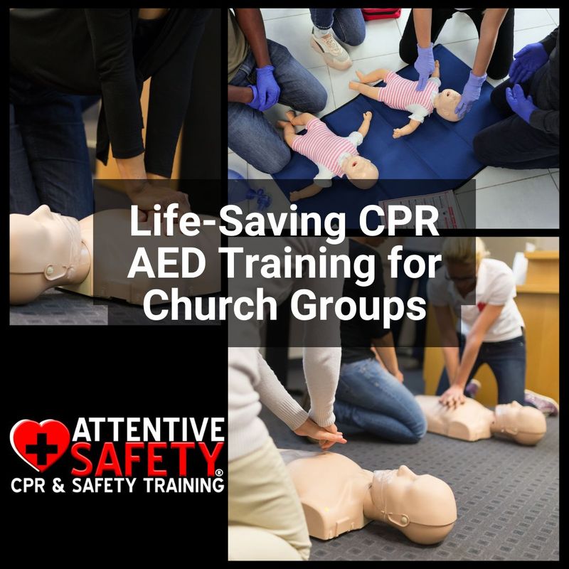 Life-Saving CPR AED Training for Church Groups (10+ People – We Come to You!)