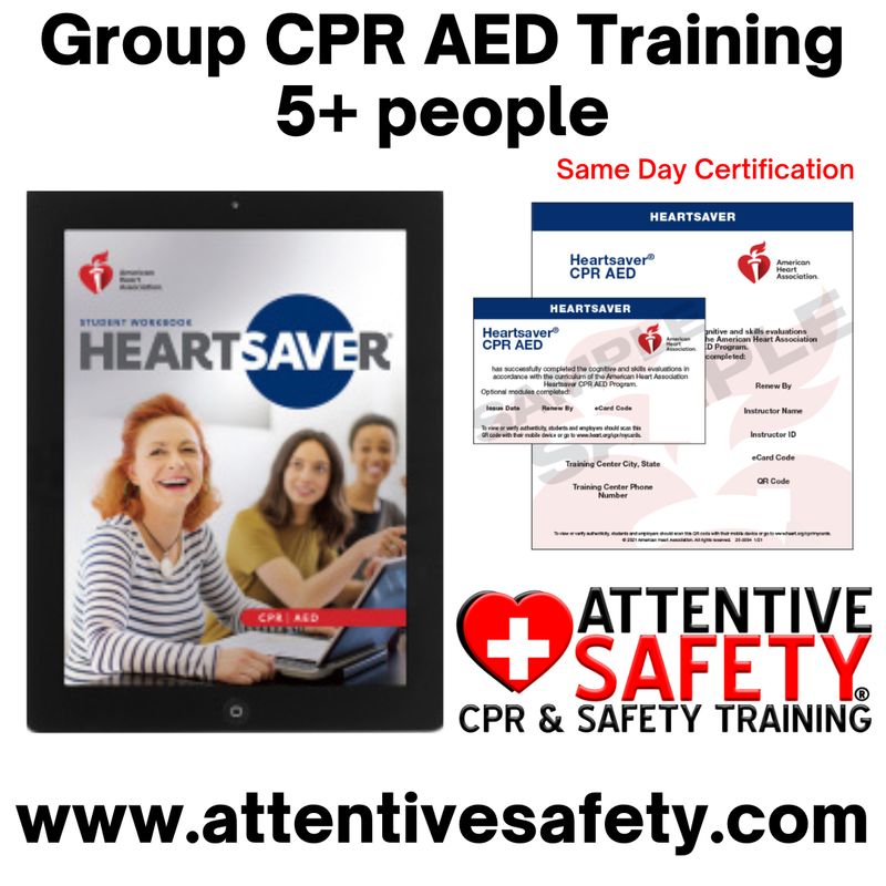 Group CPR AED Training at Your Location (5+ Participants)