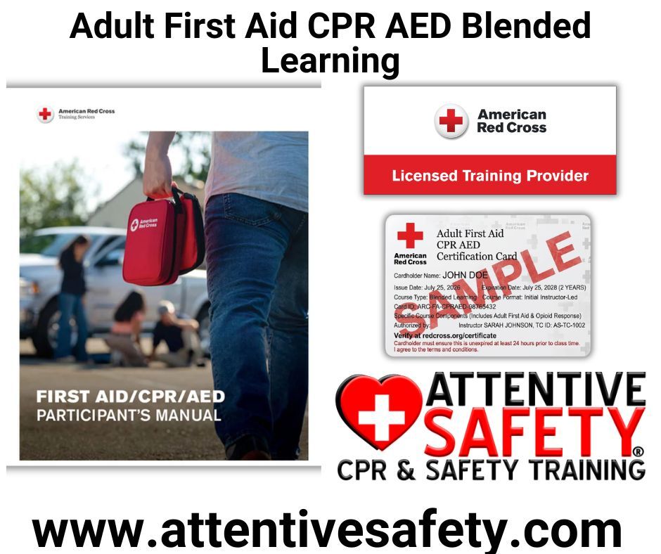 Adult First Aid CPR AED Blended Learning Course Adult First Aid CPR AED Blended Learning Course