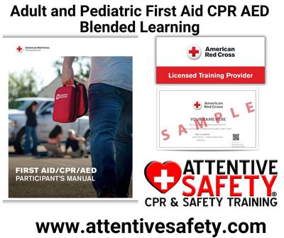Adult and Pediatric First Aid CPR AED Blended Learning