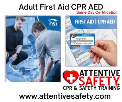 Adult First Aid CPR AED Adult First Aid CPR AED 