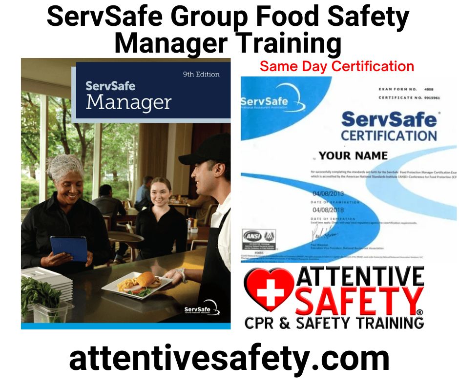 ServSafe Group Food Safety Manager Training and Exam (5+ People) ServSafe Group Food Safety Manager Training and Exam (5+ People)