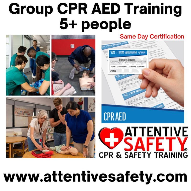 Group CPR AED Training at Your Location (5+ Participants)