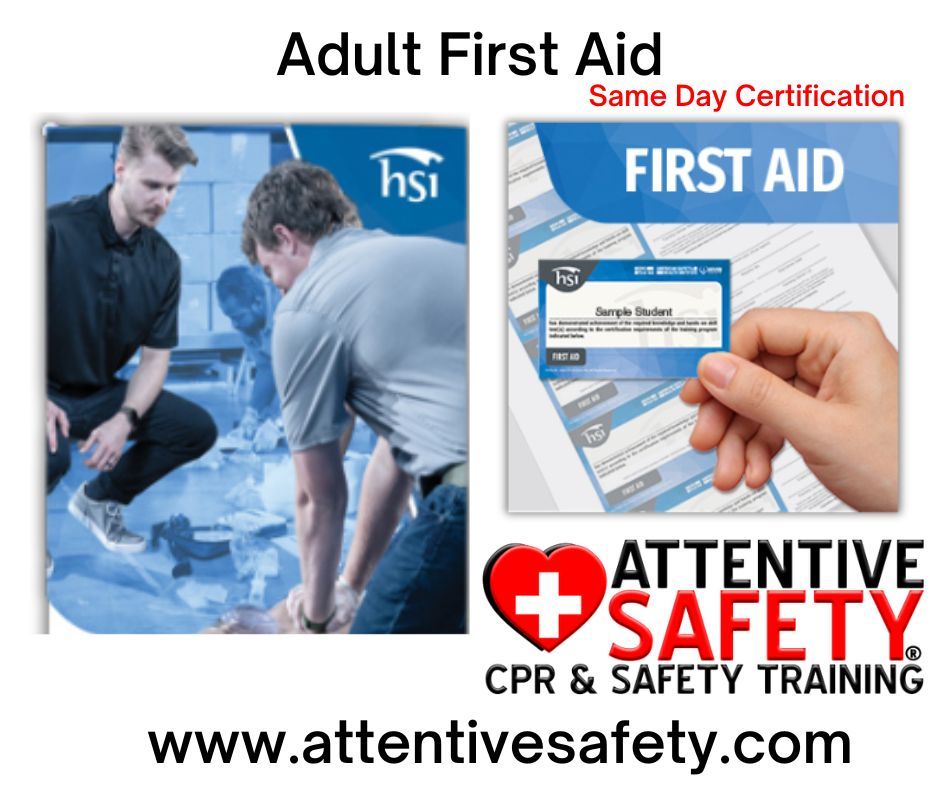 Adult First Aid Adult First Aid