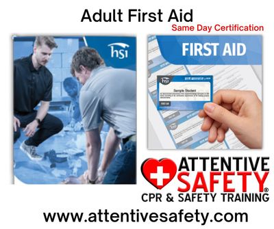 Adult First Aid Adult First Aid