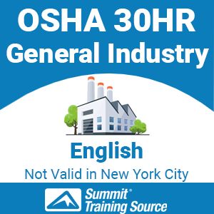 OSHA 30 Hr General Industry (Interactive Online) OSHA 30 Hr General Industry (Interactive Online)