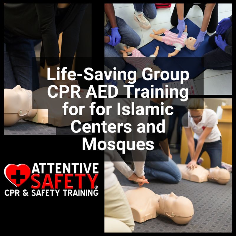 Life-Saving CPR AED Training for Islamic Groups (10+ People – We Come to You!)