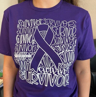 Survivor Shirt- Purple