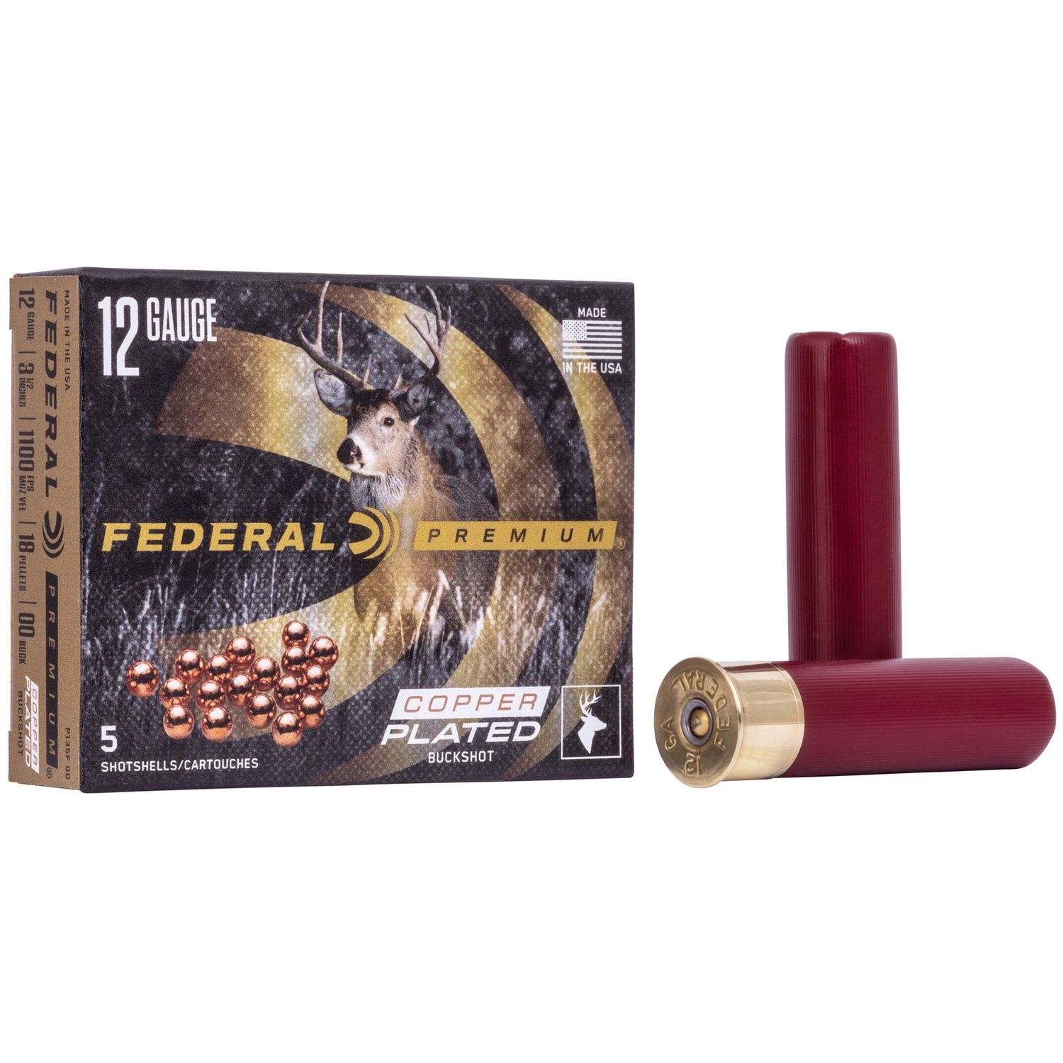 12ga 3.5” 00 Buckshot 5rd