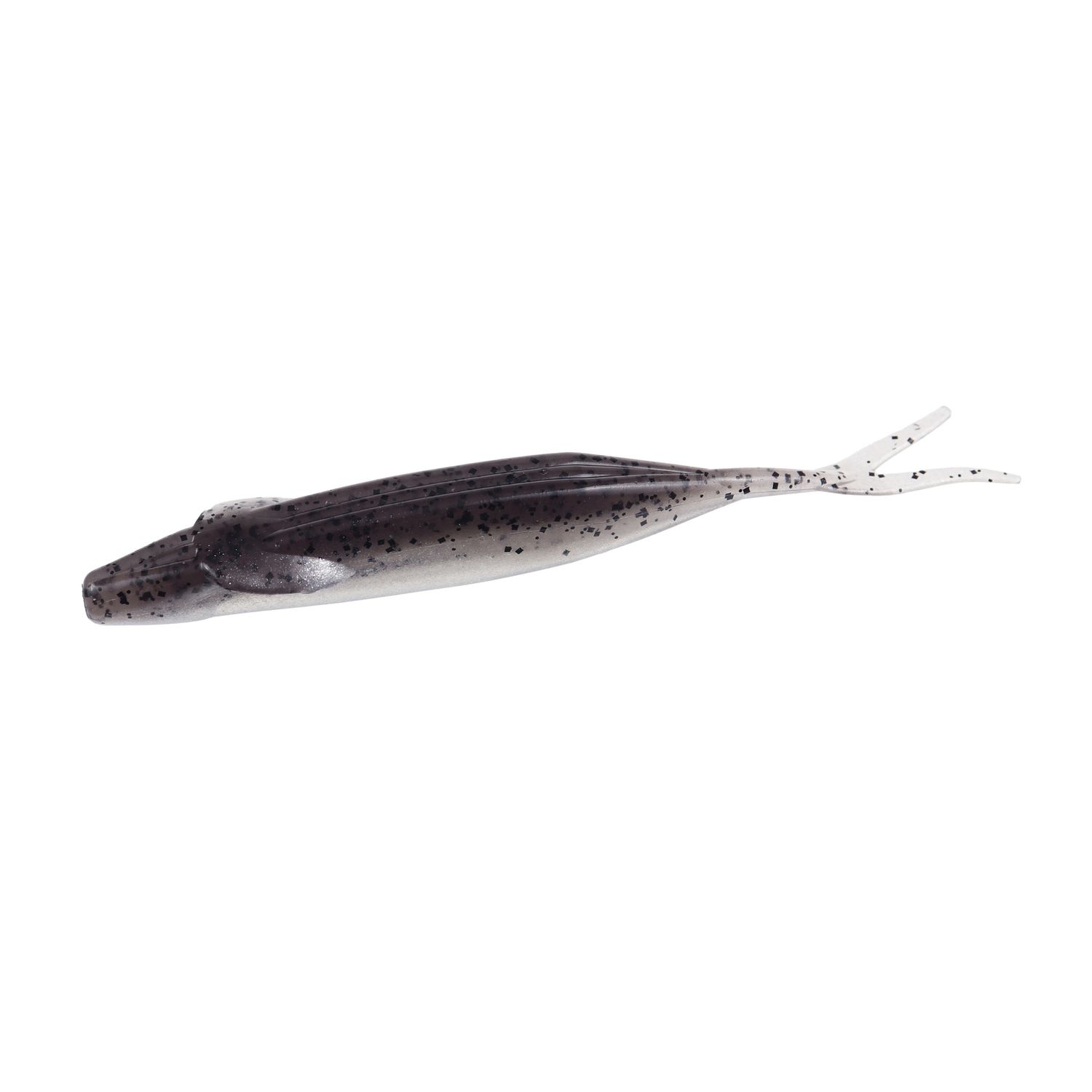 4&#39;&#39; winged fluke, Colour: smoke pepper clear