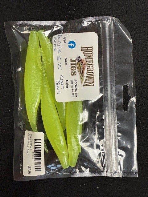 Boujee Shad 4.7", Colour: Chartreuse Pearl