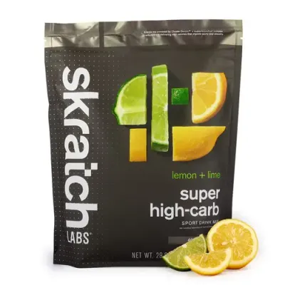 Super High-Carb Sport Drink Mix, Lemons+Limes, 840g, 8-Serving Resealable Pouch