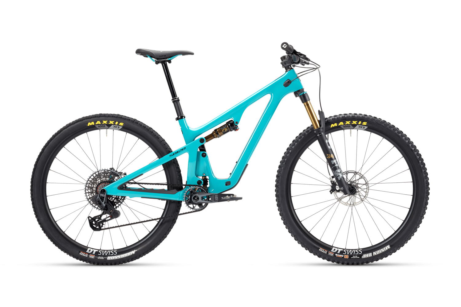 SB120 T3 X0 Transmission TURQ w/ DT Swiss EXC 1501 Carbon Wheelset 