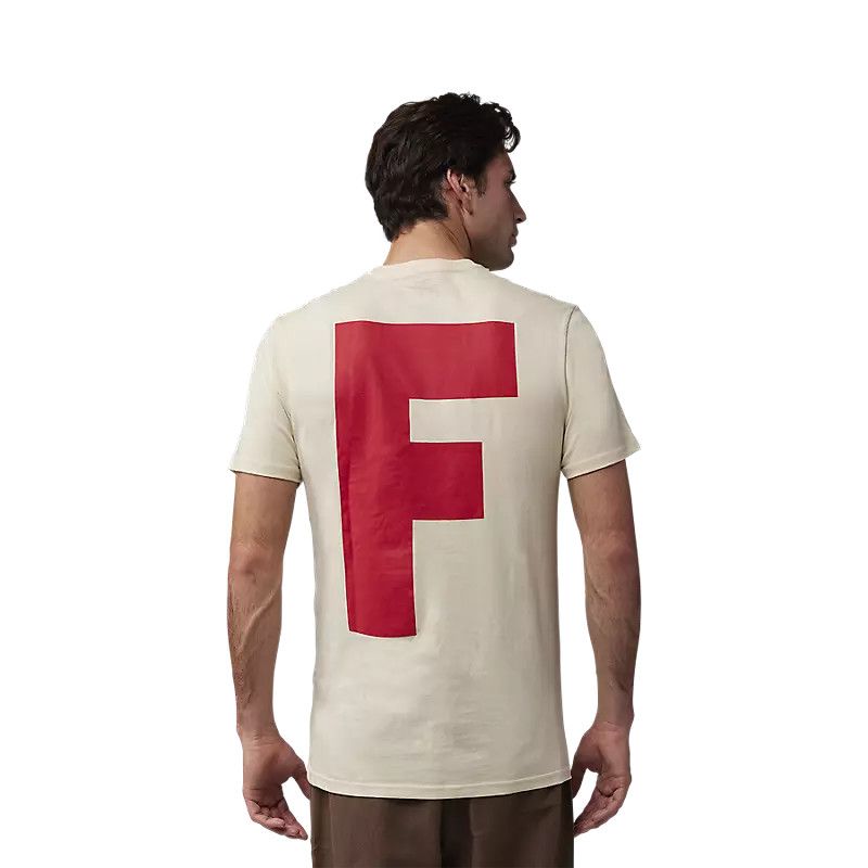 Big F Short Sleeve Premium Tee, Color: Cream, Size: Medium