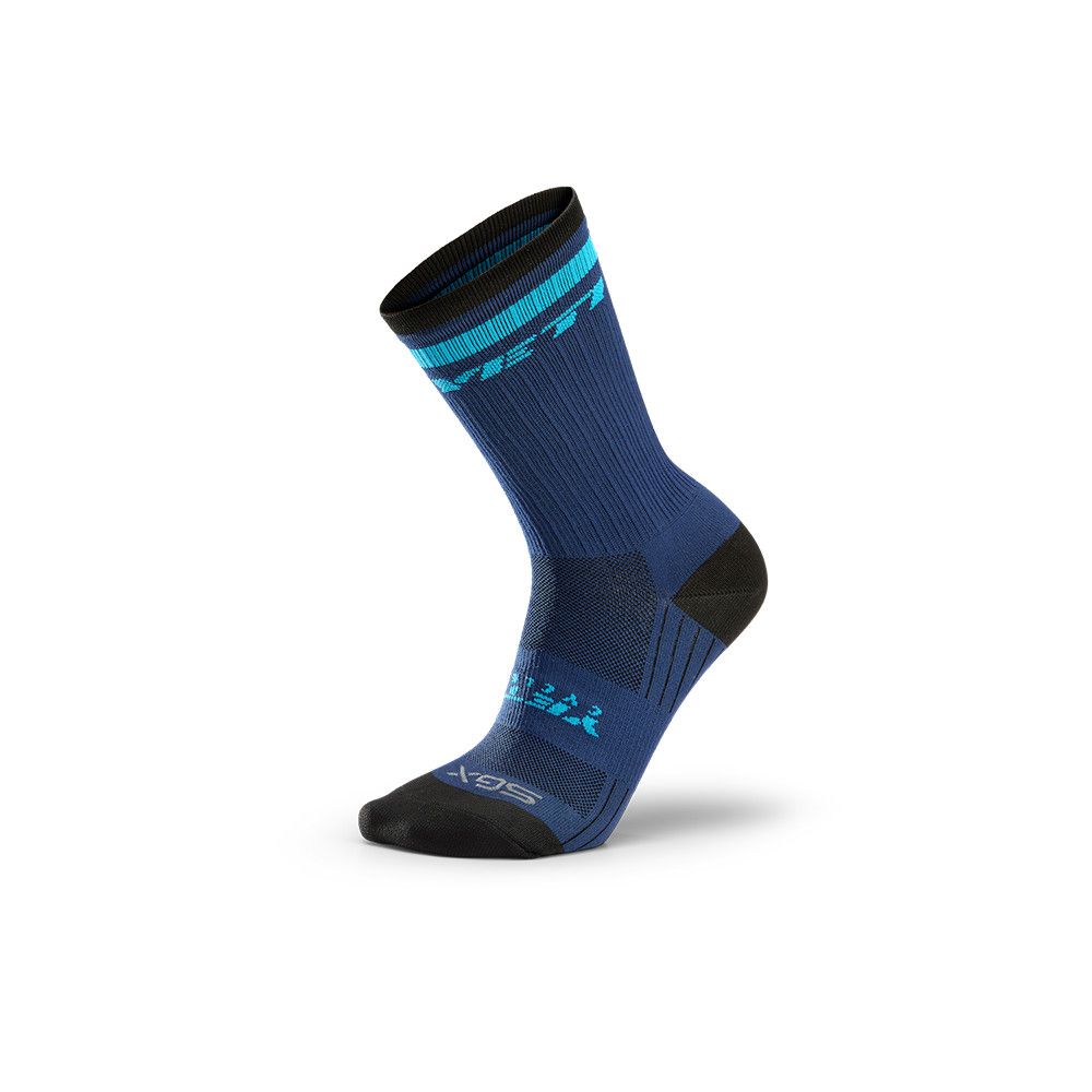 Tall Trail Sock Stripes, Size: Small/Medium, Color: Navy