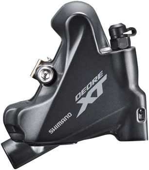 HYDRAULIC DISC BRAKE, BR-M8110,DEORE XT, REAR, FLAT MOUNT, W/ FIXING BOLT FOR MOUNT THICKNESS 25MM, W/O ADAPTER, W/L04C METAL PAD (W/FIN)