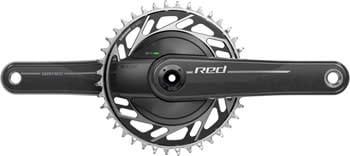 SRAM RED 1x XPLR AXS Power Meter Wide Crankset - 170mm, 13-Speed, 40t Threaded Mount, 8-Bolt PM Spider, DUB Spindle, Natural Carbon, E1