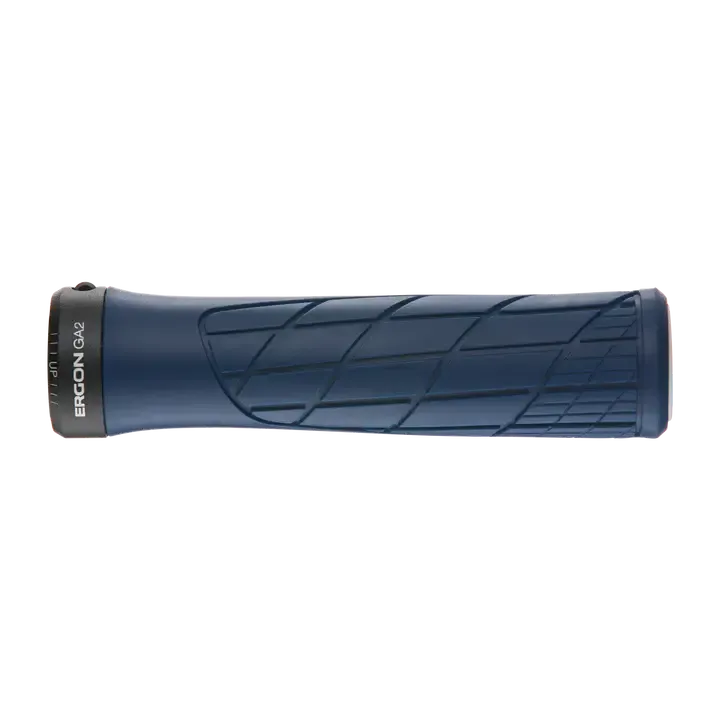 Ergon GA2 Grips - Nightride Blue, Lock-On