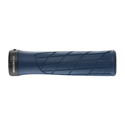 Ergon GA2 Grips - Nightride Blue, Lock-On