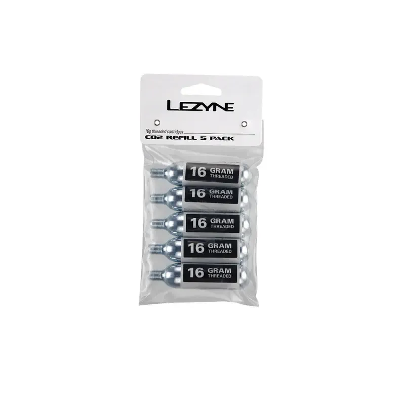 16G CO2 - 5 PACK SILVER