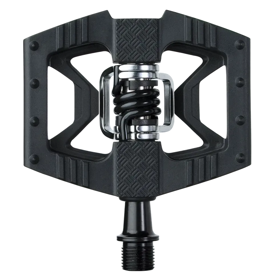 Crankbrothers Double Shot 1 Pedals - Single Side Clipless with Platform, Composite, 9/16&quot;, Black