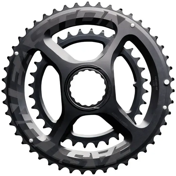 Easton Cycling, Direct Mount Narrow/Wide, Chainring, Teeth: 30/46, Speed: 11, BCD: 64/104, Bolts: 4, Set, Aluminum, Black
