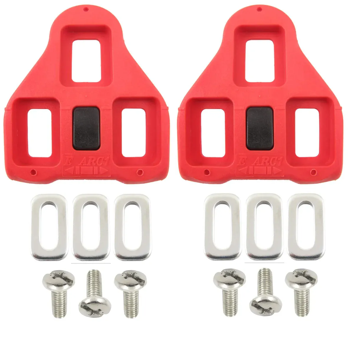 VP ARC 1 LOOK Delta Cleats, 9 Degree Red