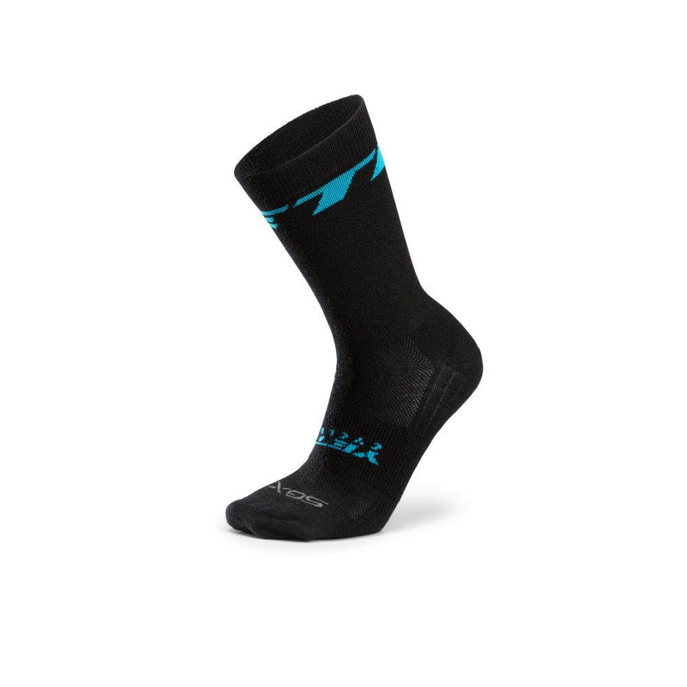 Tall Wool Trail Sock Ribbed, Color: Black, Size: Small/Medium