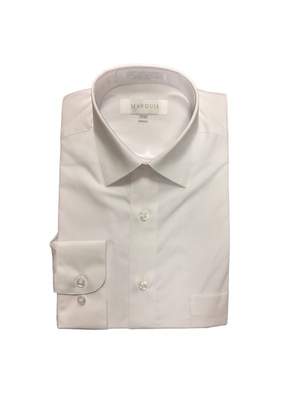 SOLID LONG SLEEVE DRESS SHIRT