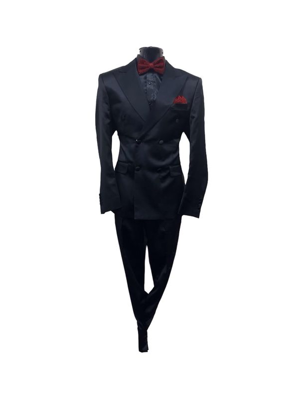 D.B SLIM FIT SATIN COVERED BUTTONS