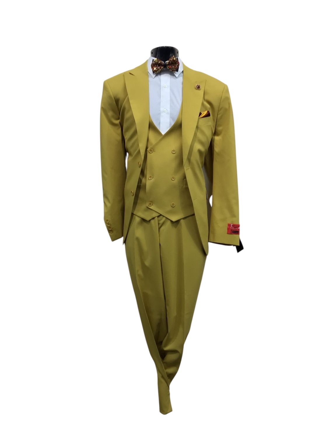 3 PIECE PEAK DB VESTED SUIT