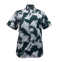 SUSLO ABSTRACT PAINTED SHORT SLEEVE SHIRT 