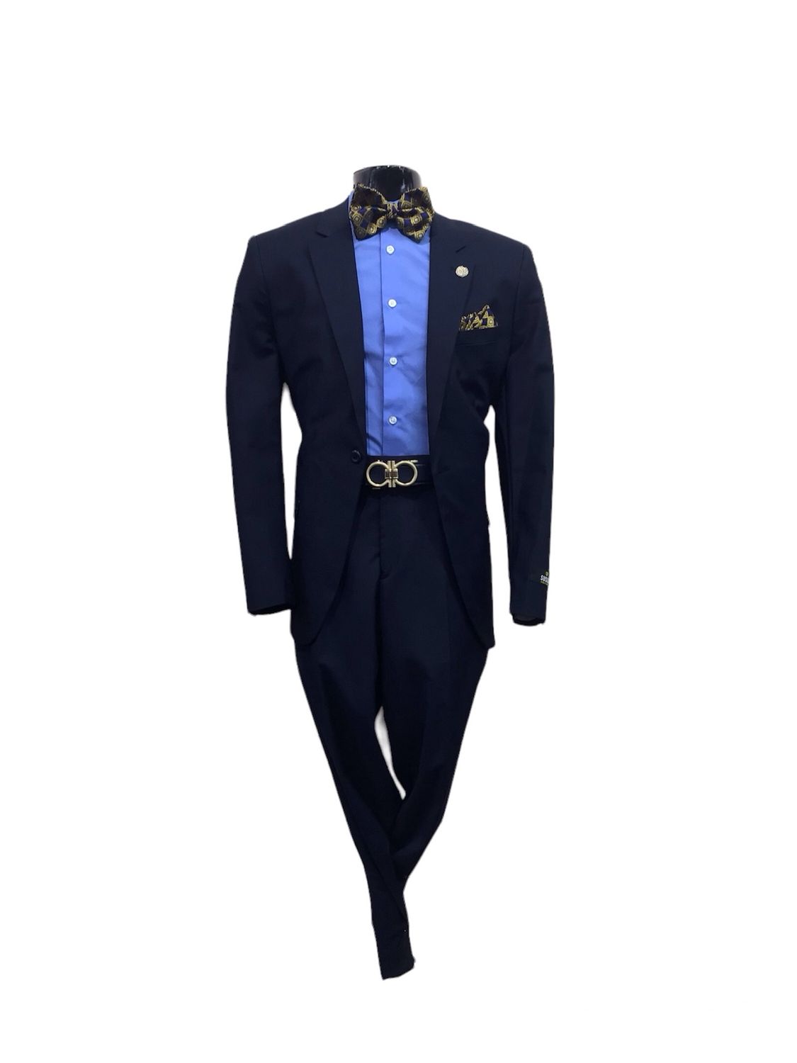 	SATEEN LUXURY SLIM FIT BLAZER , Color: NAVY, Size: M