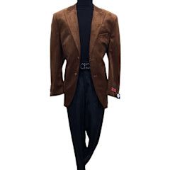 	MAZARI PARTY S/C SOLID VELVET BLAZER 