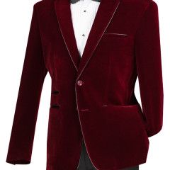 LUXURY SLIM FIT VELVET SPORT JACKET 
