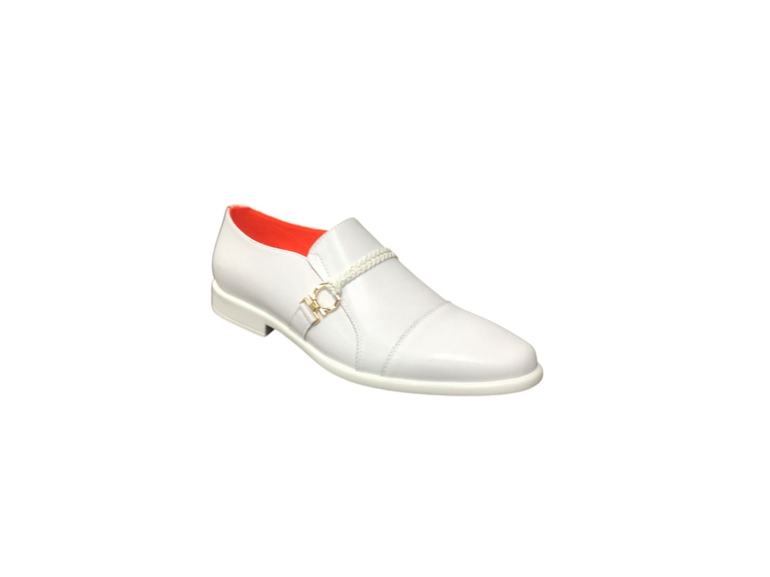 TAYNO SLIP ON WITH STRAP LUG DESIGN , Color: WHITE, Size: 10