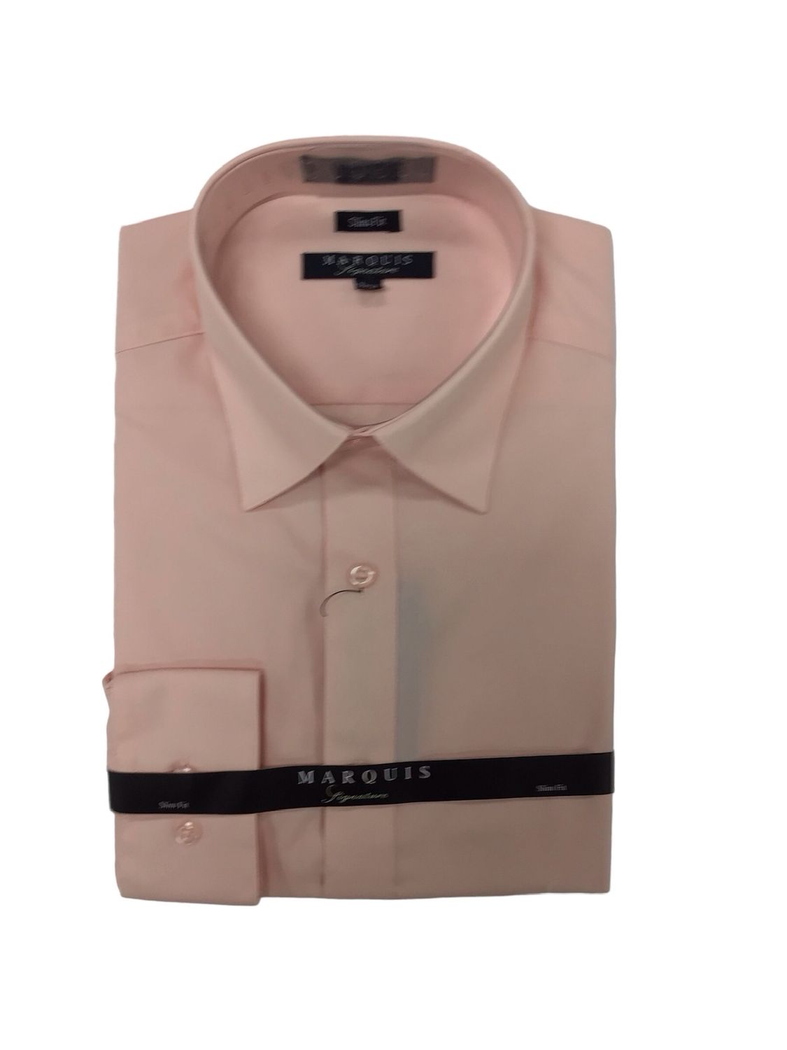 SOLID DRESS SHIRT SLIM FIT , Color: B/P, Size: 14/14.5