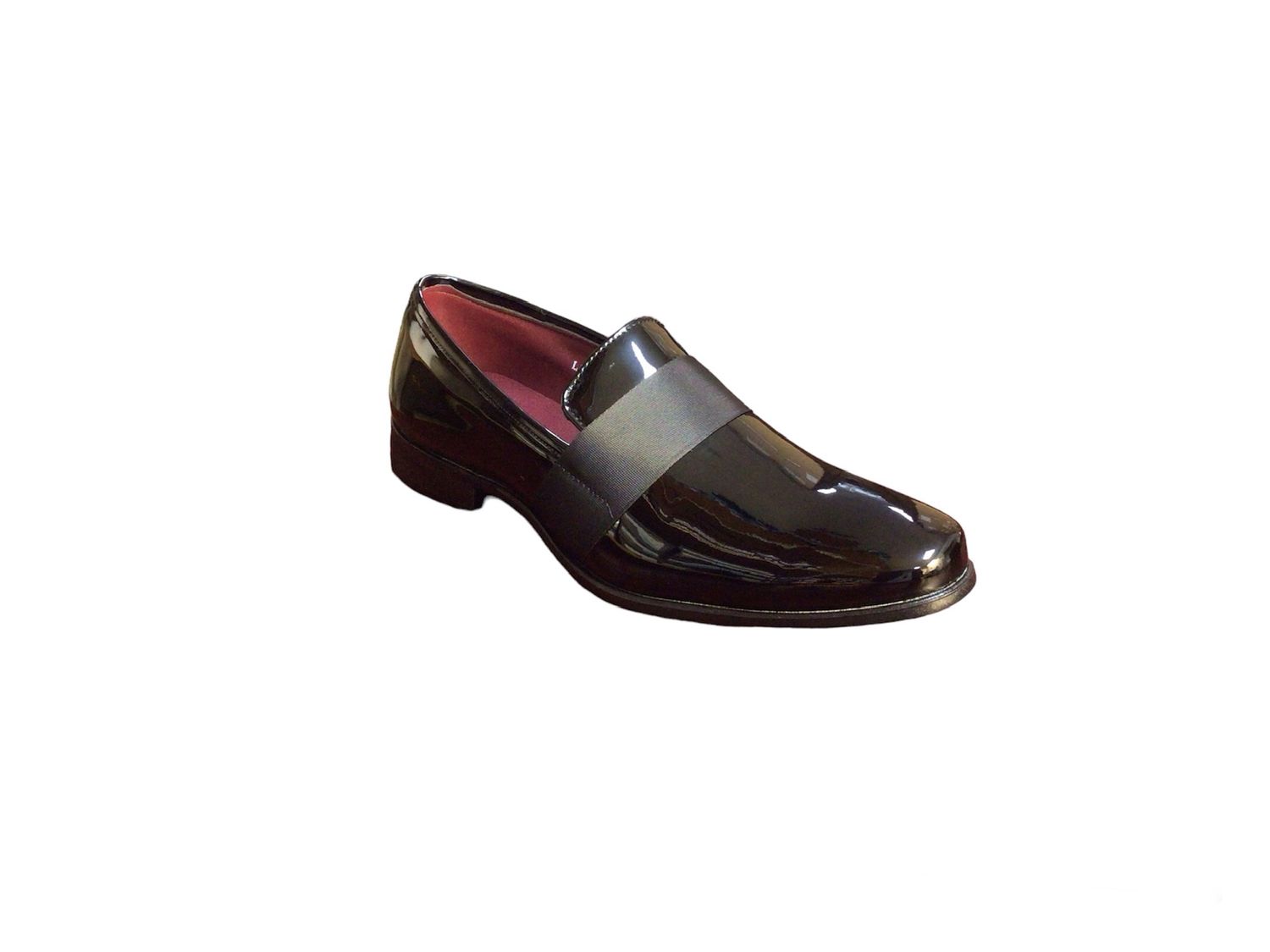 TERRONI SLIP ON SHOE WITH RIBBON OVERLAY , Color: BLACK, Size: 6.5