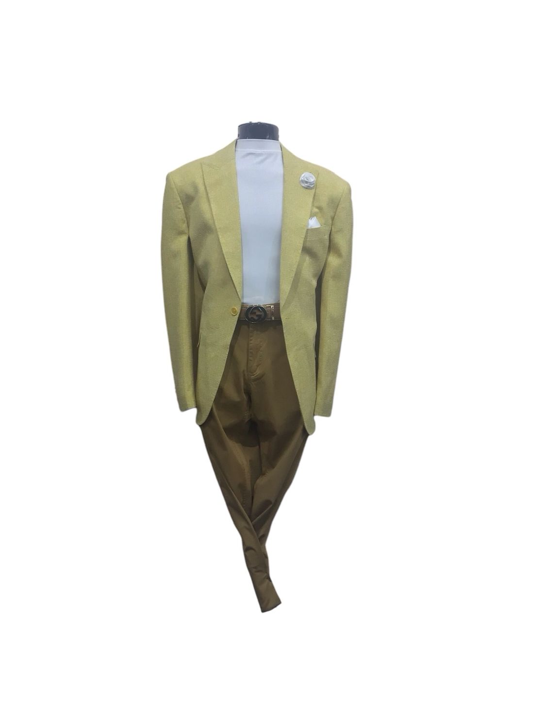 CIGAR SPRING D.B BLAZER MODERN FIT , Color: YELLOW, Size: 2XL