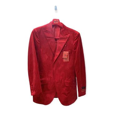 	CLASSIC VELVET SPORT COAT , Color: RED, Size: XL