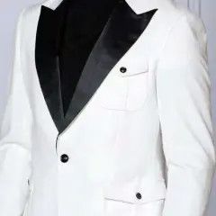 CLASSIC SATIN SHAWL COLLAR SINGLE BUTTON COAT 