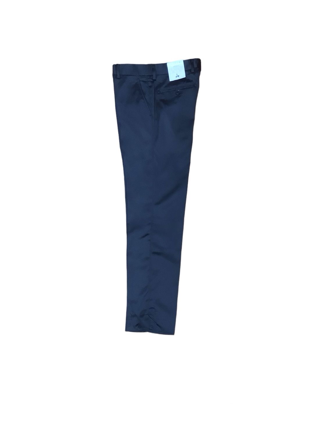	SATIN SLACKS SUPER SLIM FIT STRETCH , Color: BLACK, Size: 42W/32L