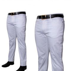 PRESTIGE TAYLOR FIT DENIM COTTON PANTS 