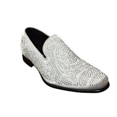 TERRONI SLIP ON DRESS SHOE WITH STUDS 