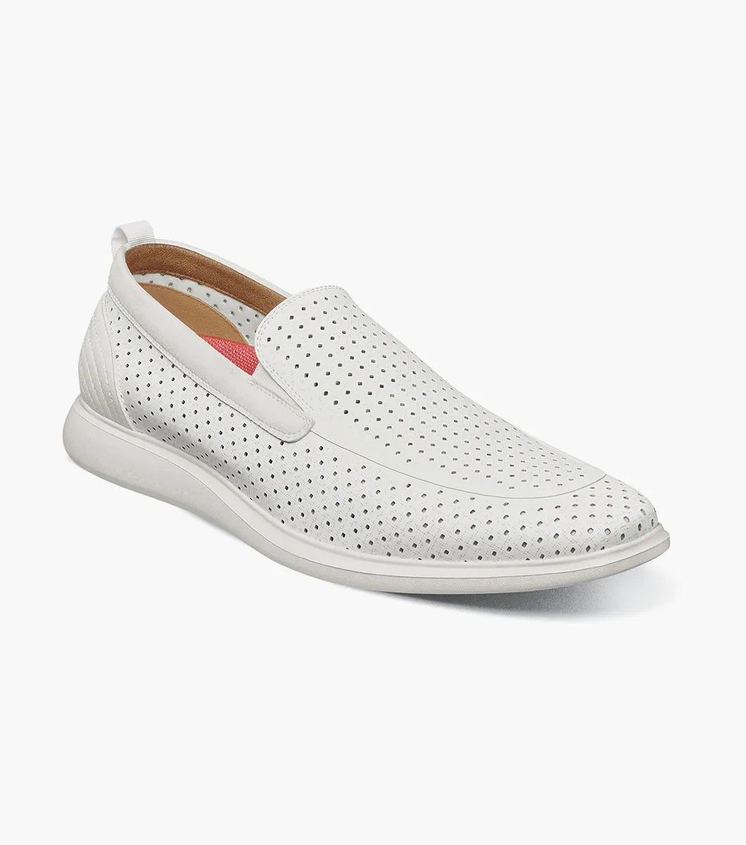 STACY ADAMS REMY CASUAL SHOE , Color: WHITE, Size: 8.5