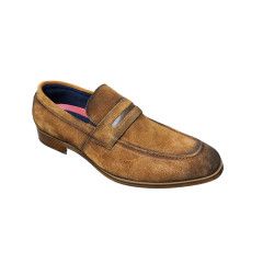 	STACY ADAMS MOC TOE SADDLE SLIP ON SHOE