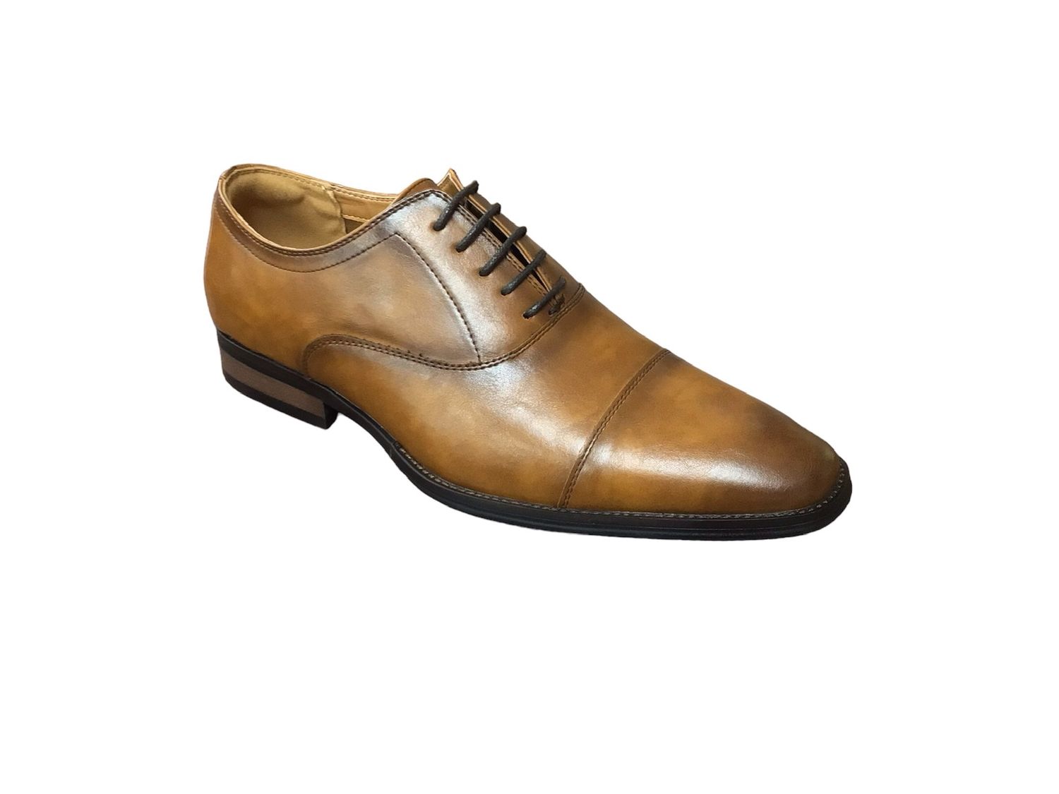 SANTINO LUCIANO DRESS SHOES C-485 MARCELLO , Color: COGNAC, Size: 8.5
