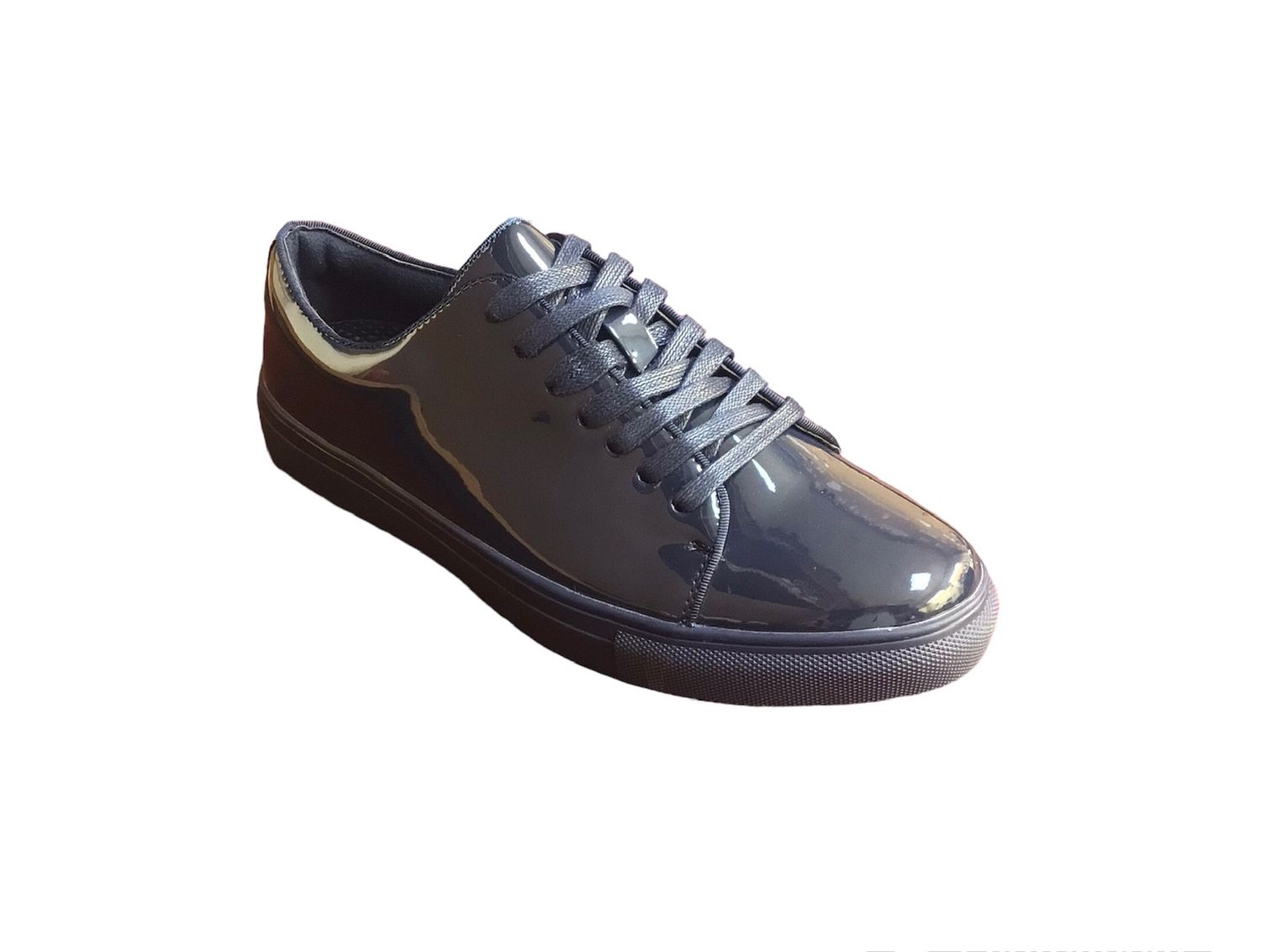SANTINO LUCIANO CASUAL SHOES PATENT , Color: NAVY, Size: 7